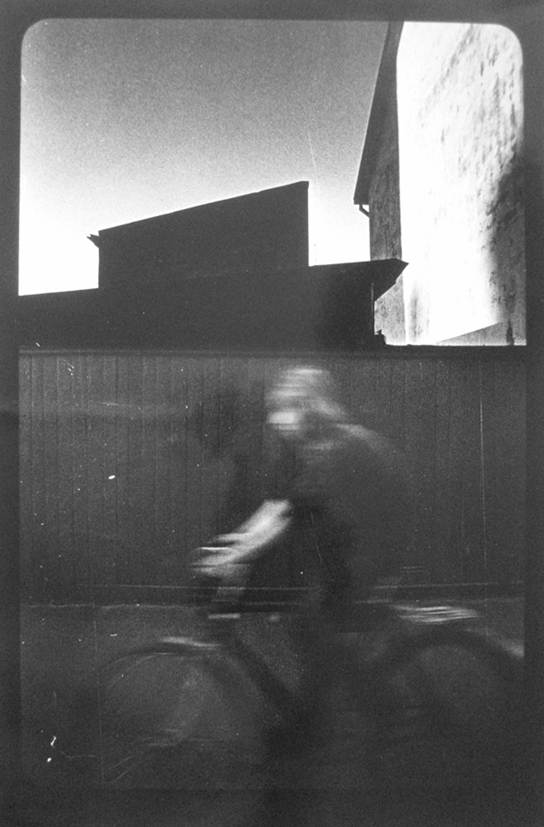 Egons Spuris boy on bicycle c 1978