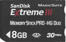 Sandisk Extreme III Memory Stick PRO-HG Duo