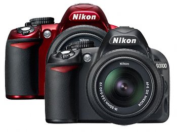 Nikon D3100 sarkans